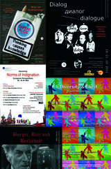 Foto mit verschiedenen Konferenzplakaten von Carina Pape